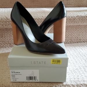 1. State Wood Platform Sexy Heels
